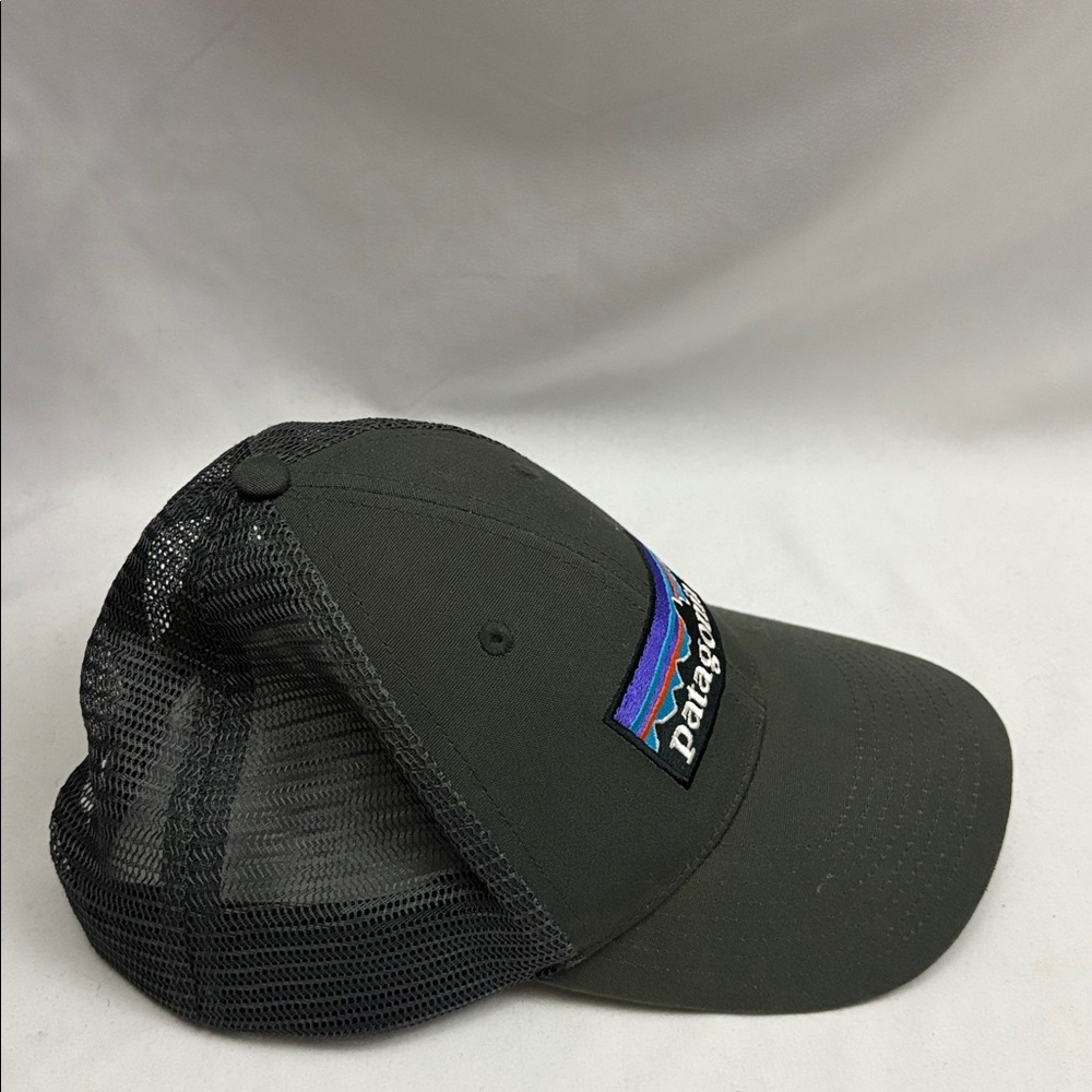 Patagonia Gray SnapBack Trucker Hat Mesh Cap Mountains - Picture 5 of 7